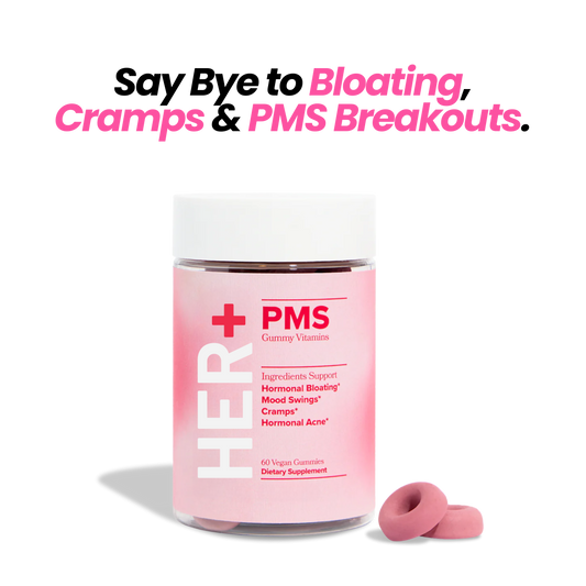 PMS Gummies for Cramps, Bloating & Mood Relief